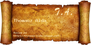 Thomasz Aida névjegykártya